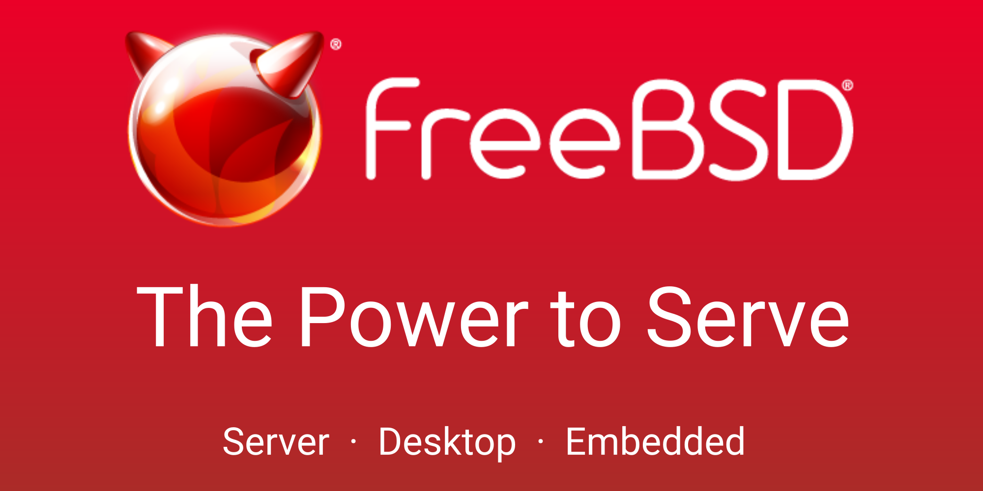 Run your applications with FreeBSD, with upport for desktop, server, appliance, and embedded environments